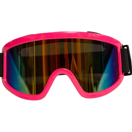 Skibril Neon Roze van Partychimp koop je bij Partywinkel
