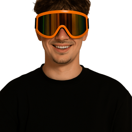 Skibril Oranje van Partychimp koop je bij Partywinkel