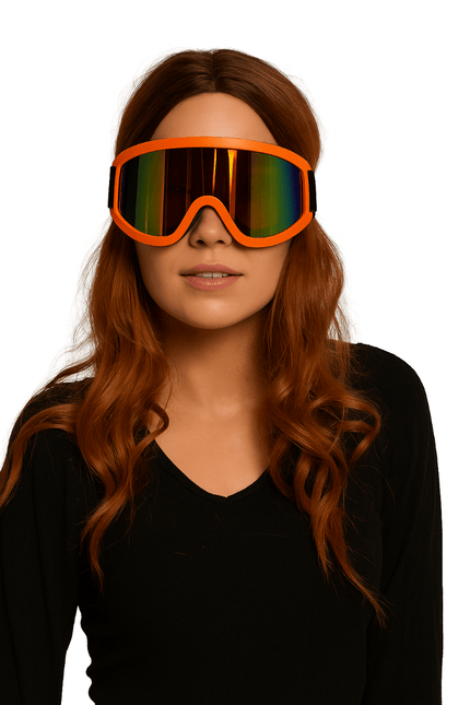 Skibril Oranje van Partychimp koop je bij Partywinkel