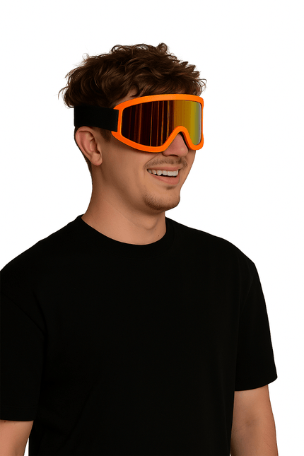 Skibril Oranje van Partychimp koop je bij Partywinkel