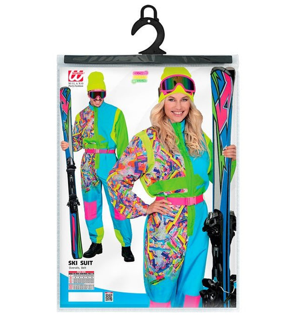Skier/Snowboarder Lichtblauw/Groen Dames Heren van Widmann koop je bij Partywinkel