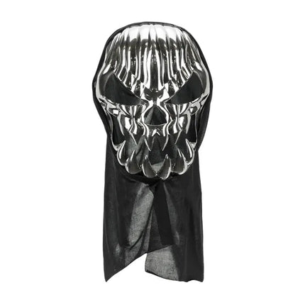 Skull mask, 18.5x24.5cm, mix van Partydeco koop je bij Partywinkel