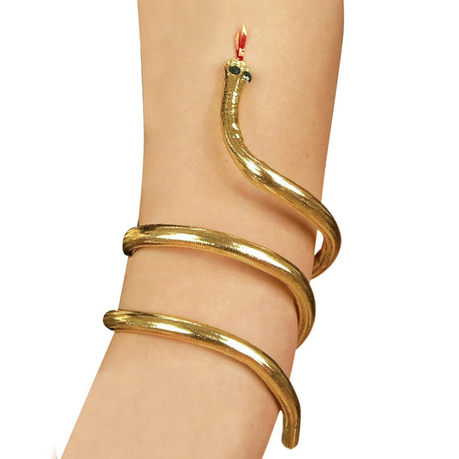 Slang Armband Goud van Widmann koop je bij Partywinkel