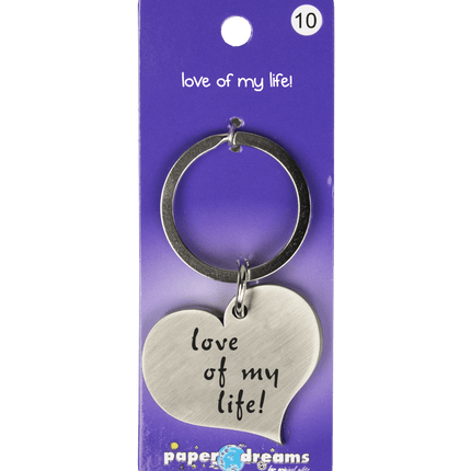 Sleutelhanger Liefde 10cm van Paper Dreams koop je bij Partywinkel