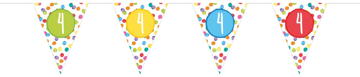 Slinger 4 Jaar Gekleurd 6m van Haza Witbaard koop je bij Partywinkel