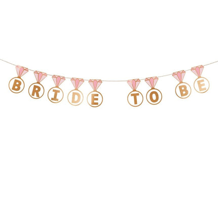 Slinger Bride To Be 2,5m van Partydeco koop je bij Partywinkel