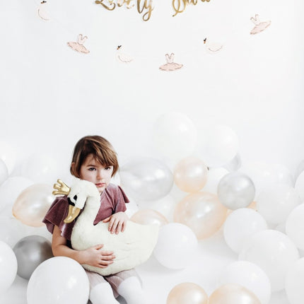 Slinger Lovely Swan Goud 64cm van Partydeco koop je bij Partywinkel