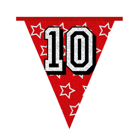 Slingers 10 Jaar Glitter 8m van Boland koop je bij Partywinkel