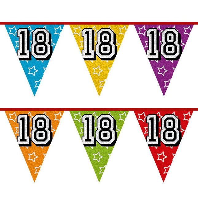 Slingers 18 Jaar Glitter 8m van Boland koop je bij Partywinkel