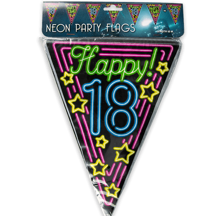 Slingers 18 Jaar Neon 10m van Paper Dreams koop je bij Partywinkel