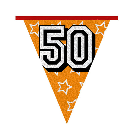 Slingers 50 Jaar Glitter 8m van Boland koop je bij Partywinkel