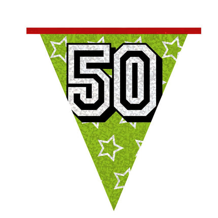 Slingers 50 Jaar Glitter 8m van Boland koop je bij Partywinkel