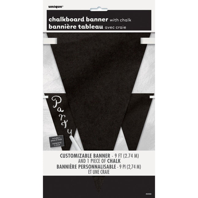 Slingers Schrijfbaar Krijtje 2,95m van Unique koop je bij Partywinkel