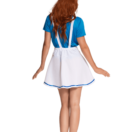 Smurfen Pak Blauw Wit Dames van Partychimp koop je bij Partywinkel