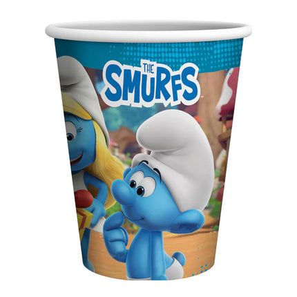 Vasos de los Pitufos, 250 ml, 8 unidades