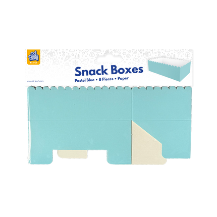 Cajas para bocadillos - Azul pastel