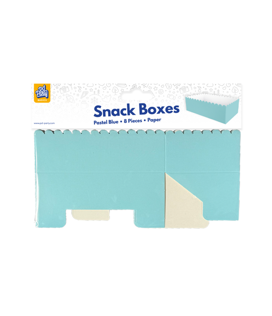 Cajas para bocadillos - Azul pastel