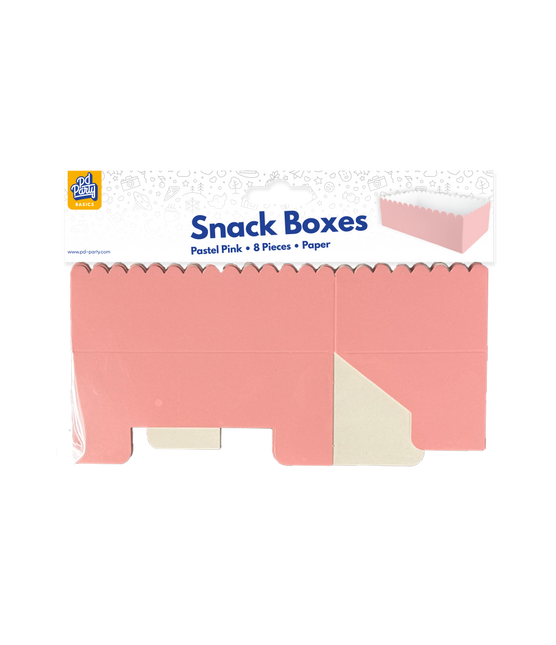 Cajas para bocadillos - Rosa pastel