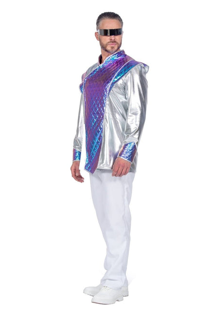 Space jacket metallic - Partywinkel - 8720059066438