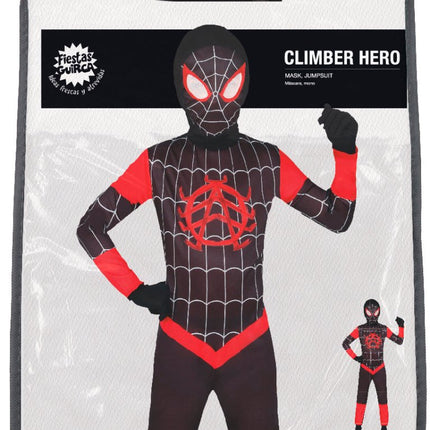 Spiderman Kostuum Zwart Rood Jongen - Partywinkel - 8434077784563