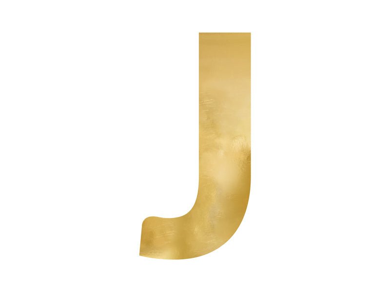 Spiegelletter J Goud 61cm van Partydeco koop je bij Partywinkel