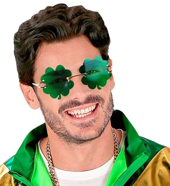 St. Patrick'S Day Bril Groen Klaver van Widmann koop je bij Partywinkel