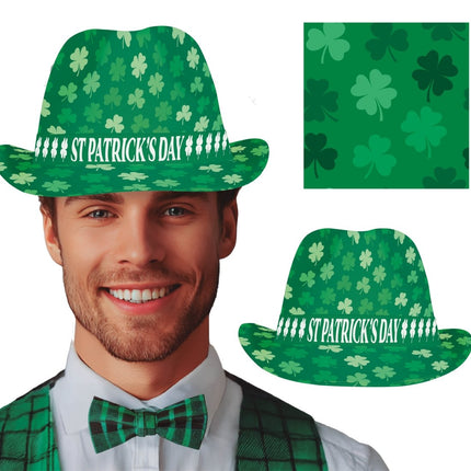 St. Patrick'S Day Hoed Groen Klavertjes van Fiestas Guirca koop je bij Partywinkel