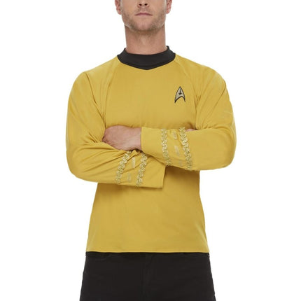 Star Trek, Original Series Command Uniform, Gold Heren van Smiffys koop je bij Partywinkel