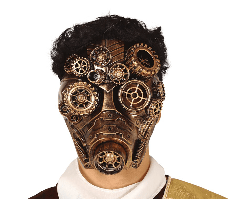 Steampunk Masker Goud van Fiestas Guirca koop je bij Partywinkel