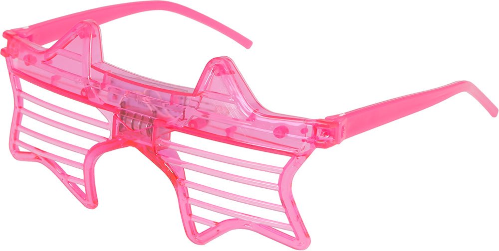 Ster Bril Roze Met Licht van Fiestas Guirca koop je bij Partywinkel