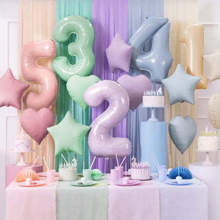 Ster Helium Ballon Paars Leeg 48cm van Partydeco koop je bij Partywinkel