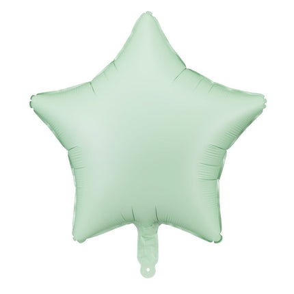 Ster Helium Ballon Turquoise Leeg 48cm van Partydeco koop je bij Partywinkel