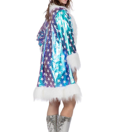 Sterren Jas Blauw Dames van Wilbers & Wilbers koop je bij Partywinkel