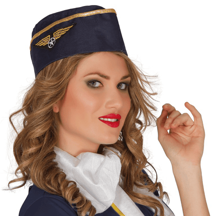 Stewardess Hoed van Fiestas Guirca koop je bij Partywinkel