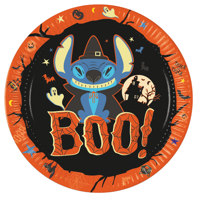 Stitch Borden Halloween 23cm 8st van Procos koop je bij Partywinkel