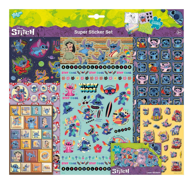 Stitch Stickers 7st - Partywinkel - 8714274700062