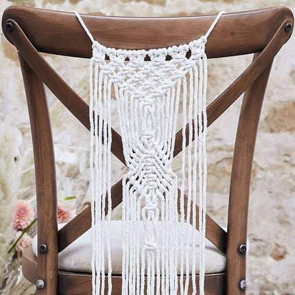 Stoeldecoratie Macrame 65cm 2st van Ginger Ray koop je bij Partywinkel