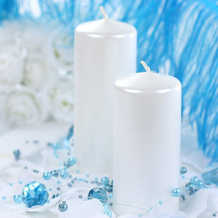 Stompkaars Parelmoer Metallic 12cm 6st van Partydeco koop je bij Partywinkel