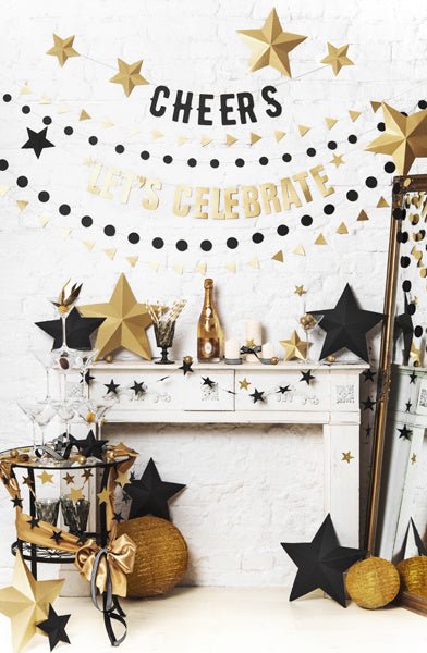 Stompkaars Wit 12cm 6st van Partydeco koop je bij Partywinkel