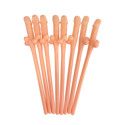 Pajitas para el pene, 19,5 cm, 8 unidades