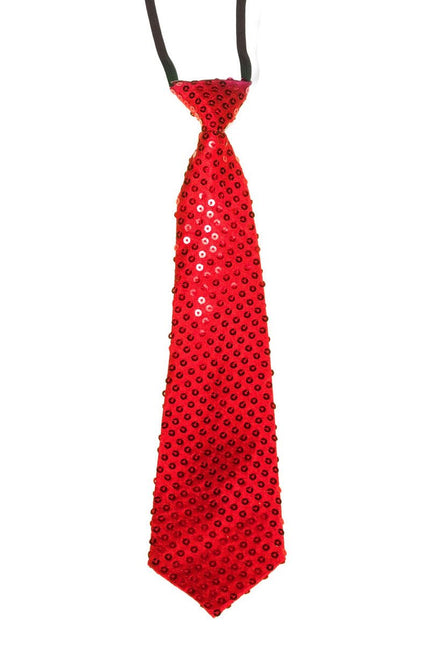 Stropdas pailletten - Partywinkel - 8714438434581