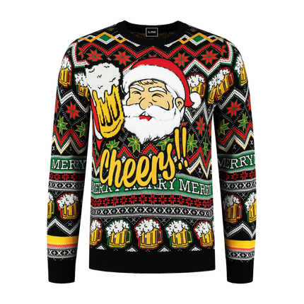 Jersey Papá Noel barba esponjosa, Cheers Hombre