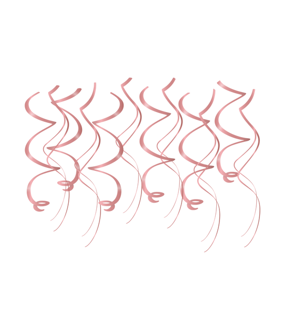 Adornos en espiral - Oro rosa