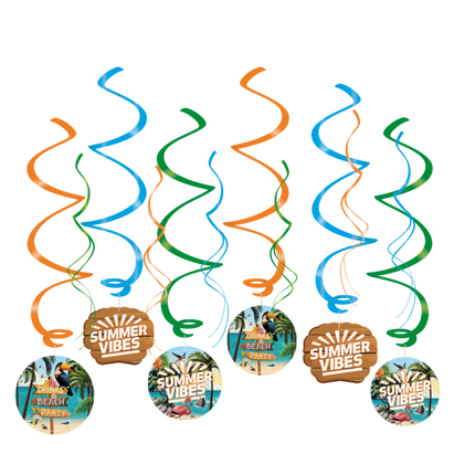 Decoración Colgante de Colores Summer Vibes 70cm 6pcs