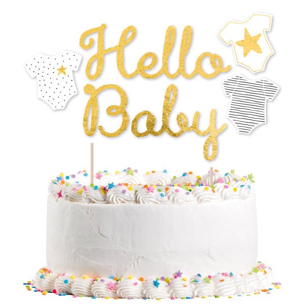 Taarttopper Hello Baby 18cm van Riethmueller koop je bij Partywinkel