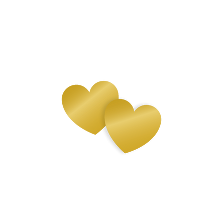 Confeti de Mesa Corazones Oro 14gr