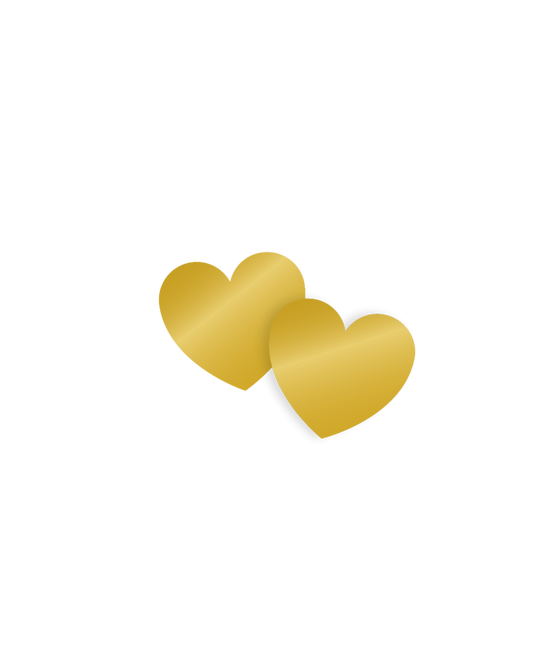 Confeti de Mesa Corazones Oro 14gr