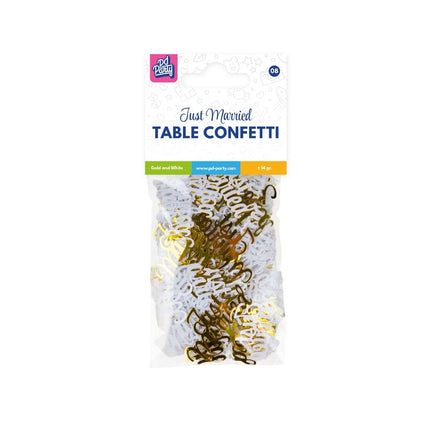 Confeti de Mesa de Boda Oro Blanco 14gr