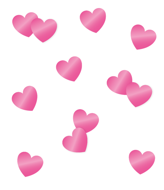 Confeti de Mesa Corazones Rosa 14gr