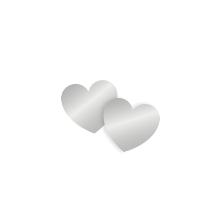 Confeti de Mesa Corazones Plata 14gr